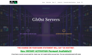 image of ghost iptv website