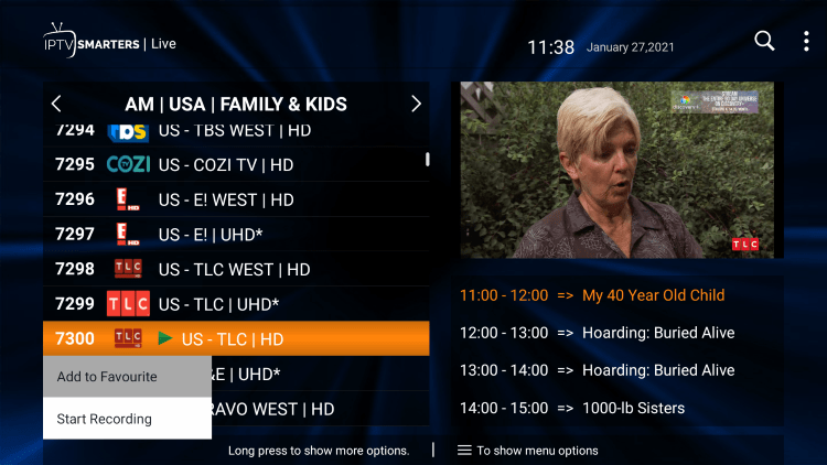 One of the outstanding elements of this live TV service is the ability to add channels to Favorites.