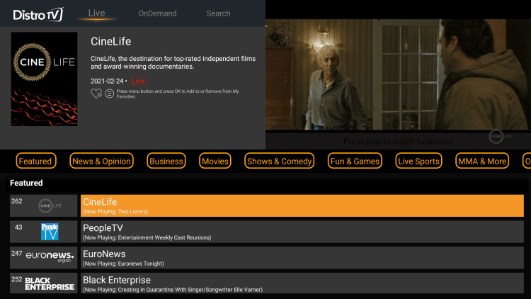 DistroTV is a popular streaming app among cord-cutters who want to enjoy free live television on any device.