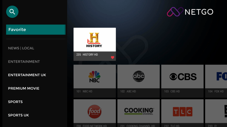 One of the best features of this live TV service is the ability to add channels to your Favorites list.