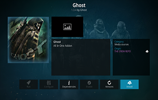 picture of ghost kodi extension