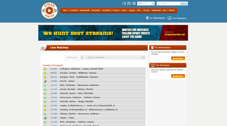 LSHunter is one of the leading sports streaming websites available for watching sports games