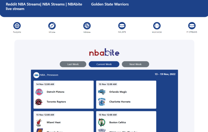 NBABite is revered as a premier sports streaming platform catering to free live basketball games and other sports.