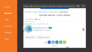 how to install popcorn time apk
