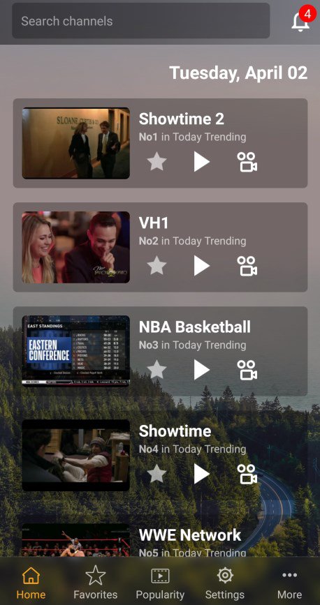 This application is also optimized for Android mobile devices for those looking to stream on mobile.