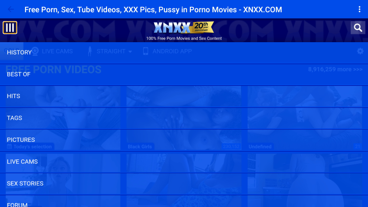 Congratulations! You have successfully installed the XNXX app on your Firestick." width="750" height="422" srcset="https://iptvknowledge.com/wp-content/uploads/2023/09/xnxx-app-1.png 750w, https://iptvknowledge.com/wp-content/uploads/2023/09/1_xnxx-app-1-300x169.png 300w" sizes="(max-width: 750px) 100vw, 750px" /></p>
<p><h
</p>
            </div>
        </article>
		        <div class="mx-auto yuki-max-w-content">
            <div class="yuki-socials yuki-post-socials yuki-socials-custom yuki-socials-rounded yuki-socials-solid">
				                        <a class="yuki-social-link" target="_blank" rel="nofollow"                                style="--yuki-official-color: #557dbc;"
                                href="https://www.facebook.com/sharer/sharer.php?u=https%3A%2F%2Fiptvknowledge.com%2Fxnxx-app%2F">
                            <span class="yuki-social-icon">
                                <i class="fab fa-facebook"></i>                            </span>
                        </a>
						                        <a class="yuki-social-link" target="_blank" rel="nofollow"                                style="--yuki-official-color: #000000;"
                                href="https://twitter.com/share?url=https%3A%2F%2Fiptvknowledge.com%2Fxnxx-app%2F&text=XNXX%20App%20%26%238211%3B%20How%20to%20Install%20on%20Firestick%20for%20Free%20Adult%20Movies">
                            <span class="yuki-social-icon">
                                <i class="fab fa-x-twitter"></i>                            </span>
                        </a>
						            </div>
        </div>
		<div class="yuki-max-w-content mx-auto">
	<nav class="navigation yuki-post-navigation" aria-label="<span class="nav-subtitle screen-reader-text">Page</span>">
		<h2 class="screen-reader-text"><span class="nav-subtitle screen-reader-text">Page</span></h2>
		<div class="nav-links"><div class="nav-previous"><a href="https://iptvknowledge.com/uk-turks/" rel="prev"><div class="prev-post-thumbnail post-thumbnail"><img class="wp-post-image" src="https://iptvknowledge.com/wp-content/themes/yuki-magazine/assets/featured-image.jpg" alt="IPTV Knowledge" /><i class="fas fa-arrow-left-long"></i></div><div class="item-wrap pl-gutter lg:pr-2"><span class="item-label">Previous Post</span><span class="item-title">UK Turks App – How to Install on Firestick for Free Live TV (2023)</span></div></a></div><div class="nav-next"><a href="https://iptvknowledge.com/liquid-iptv/" rel="next"><div class="next-post-thumbnail post-thumbnail"><img class="wp-post-image" src="https://iptvknowledge.com/wp-content/themes/yuki-magazine/assets/featured-image.jpg" alt="IPTV Knowledge" /><i class="fas fa-arrow-right-long"></i></div><div class="item-wrap pr-gutter lg:pl-2"><span class="item-label">Next Post</span><span class="item-title">Liquid IPTV Service – Over 11,000 Live Channels for $13/Month</span></div></a></div></div>
	</nav></div>            <div class="yuki-max-w-content mx-auto">
                <div class="yuki-related-posts-wrap yuki-heading yuki-heading-style-1">
                    <h3 class="heading-content uppercase my-gutter">Related Posts</h3>
                    <div class="flex flex-wrap yuki-related-posts-list">
						                            <div class="card-wrapper">
                                <article data-card-layout="archive-grid" class="card overflow-hidden h-full post-36588 post type-post status-publish format-standard hentry category-streaming-apps card-thumb-motion">
																		
                <a href="https://iptvknowledge.com/cinema-hd-apk-2/" class="card-thumbnail entry-thumbnail last:mb-0">
					<img class="w-full h-full wp-post-image" src="https://iptvknowledge.com/wp-content/themes/yuki-magazine/assets/featured-image.jpg" alt="IPTV Knowledge" />                </a>
															
																					<div class="card-content">													<h4 class="entry-title mb-half-gutter last:mb-0"><a class="link" href="https://iptvknowledge.com/cinema-hd-apk-2/" rel="bookmark">How to Install Cinema HD APK on Firestick (Latest Version)</a> </h4>									
																																				
						                <div class="entry-excerpt yuki-raw-html mb-gutter last:mb-0">
					This guide will show you how to set up Cinema<a class="yuki-entry-excerpt-more yuki-entry-excerpt-more-link mx-1" href="https://iptvknowledge.com/cinema-hd-apk-2/">...</a>                </div>
																														                <div class="entry-metas mb-half-gutter last:mb-0">
					<span class="byline meta-item"> <i class="fas fa-feather"></i><a class="entry-meta-link" href="https://iptvknowledge.com/author/admin/">admin</a></span><span class="meta-divider"><svg xmlns="http://www.w3.org/2000/svg" width="16" height="16" viewBox="0 0 20 20"><path d="M7.8 10c0 1.215 0.986 2.2 2.201 2.2s2.199-0.986 2.199-2.2c0-1.215-0.984-2.199-2.199-2.199s-2.201 0.984-2.201 2.199z"></path></svg></span><span class="meta-item posted-on"><i class="far fa-calendar"></i><a class="entry-meta-link" href="https://iptvknowledge.com/cinema-hd-apk-2/" rel="bookmark"><span class="entry-date"><time class="published" datetime="2024-05-18T21:53:56+00:00">May 18, 2024</time><time class="updated hidden" datetime="2024-05-18T21:58:42+00:00">May 18, 2024</time></span></a></span><span class="meta-divider"><svg xmlns="http://www.w3.org/2000/svg" width="16" height="16" viewBox="0 0 20 20"><path d="M7.8 10c0 1.215 0.986 2.2 2.201 2.2s2.199-0.986 2.199-2.2c0-1.215-0.984-2.199-2.199-2.199s-2.201 0.984-2.201 2.199z"></path></svg></span>                </div>
						
																                                </article>
                            </div>
						                            <div class="card-wrapper">
                                <article data-card-layout="archive-grid" class="card overflow-hidden h-full post-36317 post type-post status-publish format-standard hentry category-adult card-thumb-motion">
																		
                <a href="https://iptvknowledge.com/adult-m3u/" class="card-thumbnail entry-thumbnail last:mb-0">
					<img class="w-full h-full wp-post-image" src="https://iptvknowledge.com/wp-content/themes/yuki-magazine/assets/featured-image.jpg" alt="IPTV Knowledge" />                </a>
															
																					<div class="card-content">													<h4 class="entry-title mb-half-gutter last:mb-0"><a class="link" href="https://iptvknowledge.com/adult-m3u/" rel="bookmark">Best Adult M3U Playlists for Streaming Free Adult Videos (2023)</a> </h4>									
																																				
						                <div class="entry-excerpt yuki-raw-html mb-gutter last:mb-0">
					This article presents the most efficient Affluent M3U Lineups for<a class="yuki-entry-excerpt-more yuki-entry-excerpt-more-link mx-1" href="https://iptvknowledge.com/adult-m3u/">...</a>                </div>
																														                <div class="entry-metas mb-half-gutter last:mb-0">
					<span class="byline meta-item"> <i class="fas fa-feather"></i><a class="entry-meta-link" href="https://iptvknowledge.com/author/admin/">admin</a></span><span class="meta-divider"><svg xmlns="http://www.w3.org/2000/svg" width="16" height="16" viewBox="0 0 20 20"><path d="M7.8 10c0 1.215 0.986 2.2 2.201 2.2s2.199-0.986 2.199-2.2c0-1.215-0.984-2.199-2.199-2.199s-2.201 0.984-2.201 2.199z"></path></svg></span><span class="meta-item posted-on"><i class="far fa-calendar"></i><a class="entry-meta-link" href="https://iptvknowledge.com/adult-m3u/" rel="bookmark"><span class="entry-date"><time class="published" datetime="2023-10-22T21:49:36+00:00">Oct 22, 2023</time><time class="updated hidden" datetime="2024-05-18T14:27:33+00:00">May 18, 2024</time></span></a></span><span class="meta-divider"><svg xmlns="http://www.w3.org/2000/svg" width="16" height="16" viewBox="0 0 20 20"><path d="M7.8 10c0 1.215 0.986 2.2 2.201 2.2s2.199-0.986 2.199-2.2c0-1.215-0.984-2.199-2.199-2.199s-2.201 0.984-2.201 2.199z"></path></svg></span>                </div>
						
																                                </article>
                            </div>
						                            <div class="card-wrapper">
                                <article data-card-layout="archive-grid" class="card overflow-hidden h-full post-36276 post type-post status-publish format-standard hentry category-iptv-apps category-streaming-apps card-thumb-motion">
																		
                <a href="https://iptvknowledge.com/applinked-codes-2/" class="card-thumbnail entry-thumbnail last:mb-0">
					<img class="w-full h-full wp-post-image" src="https://iptvknowledge.com/wp-content/themes/yuki-magazine/assets/featured-image.jpg" alt="IPTV Knowledge" />                </a>
															
																					<div class="card-content">													<h4 class="entry-title mb-half-gutter last:mb-0"><a class="link" href="https://iptvknowledge.com/applinked-codes-2/" rel="bookmark">Best AppLinked Codes to Install Secret Live TV Apps (Oct 2023)</a> </h4>									
																																				
						                <div class="entry-excerpt yuki-raw-html mb-gutter last:mb-0">
					This information will current a listing of the Finest AppLinked<a class="yuki-entry-excerpt-more yuki-entry-excerpt-more-link mx-1" href="https://iptvknowledge.com/applinked-codes-2/">...</a>                </div>
																														                <div class="entry-metas mb-half-gutter last:mb-0">
					<span class="byline meta-item"> <i class="fas fa-feather"></i><a class="entry-meta-link" href="https://iptvknowledge.com/author/admin/">admin</a></span><span class="meta-divider"><svg xmlns="http://www.w3.org/2000/svg" width="16" height="16" viewBox="0 0 20 20"><path d="M7.8 10c0 1.215 0.986 2.2 2.201 2.2s2.199-0.986 2.199-2.2c0-1.215-0.984-2.199-2.199-2.199s-2.201 0.984-2.201 2.199z"></path></svg></span><span class="meta-item posted-on"><i class="far fa-calendar"></i><a class="entry-meta-link" href="https://iptvknowledge.com/applinked-codes-2/" rel="bookmark"><span class="entry-date"><time class="published" datetime="2023-10-22T21:49:25+00:00">Oct 22, 2023</time><time class="updated hidden" datetime="2024-05-18T14:19:59+00:00">May 18, 2024</time></span></a></span><span class="meta-divider"><svg xmlns="http://www.w3.org/2000/svg" width="16" height="16" viewBox="0 0 20 20"><path d="M7.8 10c0 1.215 0.986 2.2 2.201 2.2s2.199-0.986 2.199-2.2c0-1.215-0.984-2.199-2.199-2.199s-2.201 0.984-2.201 2.199z"></path></svg></span>                </div>
						
																                                </article>
                            </div>
												                    </div>
                </div>
            </div>
			

    <div class="mx-auto yuki-max-w-content">
        <div id="comments" class="yuki-comments-area">
				<div id="respond" class="comment-respond">
		<h3 id="reply-title" class="comment-reply-title">Leave a Reply <small><a rel="nofollow" id="cancel-comment-reply-link" href="/xnxx-app/#respond" style="display:none;">Cancel reply</a></small></h3><form action="https://iptvknowledge.com/wp-comments-post.php" method="post" id="commentform" class="comment-form yuki-form form-default" novalidate><p class="comment-notes"><span id="email-notes">Your email address will not be published.</span> <span class="required-field-message">Required fields are marked <span class="required">*</span></span></p><p class="comment-form-comment"><label for="comment">Comment <span class="required">*</span></label> <textarea id="comment" name="comment" cols="45" rows="8" maxlength="65525" required></textarea></p><p class="comment-form-author"><label for="author">Name <span class="required">*</span></label> <input id="author" name="author" type="text" value="" size="30" maxlength="245" autocomplete="name" required /></p>
<p class="comment-form-email"><label for="email">Email <span class="required">*</span></label> <input id="email" name="email" type="email" value="" size="30" maxlength="100" aria-describedby="email-notes" autocomplete="email" required /></p>
<p class="comment-form-url"><label for="url">Website</label> <input id="url" name="url" type="url" value="" size="30" maxlength="200" autocomplete="url" /></p>
<p class="comment-form-cookies-consent"><input id="wp-comment-cookies-consent" name="wp-comment-cookies-consent" type="checkbox" value="yes" /> <label for="wp-comment-cookies-consent">Save my name, email, and website in this browser for the next time I comment.</label></p>
<p class="form-submit"><input name="submit" type="submit" id="submit" class="submit" value="Post Comment" /> <input type=