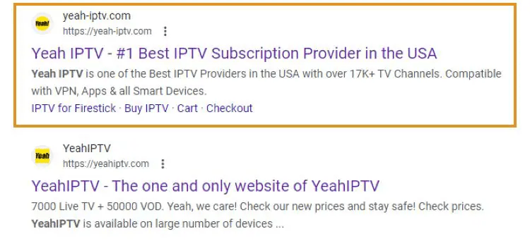 If you do a simple Google search for the term “Yeah IPTV," you will likely find the following results: