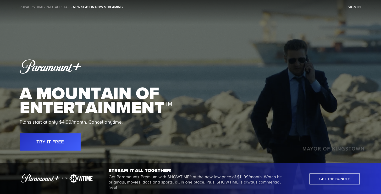 Paramount Plus is a streaming service that offers a wide variety of content, including movies, TV shows, originals, and live sports.