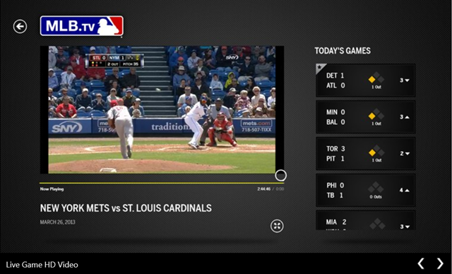 One of the great features of MLB TV is its "Free Game of the Day" which streams one baseball game per day completely free.