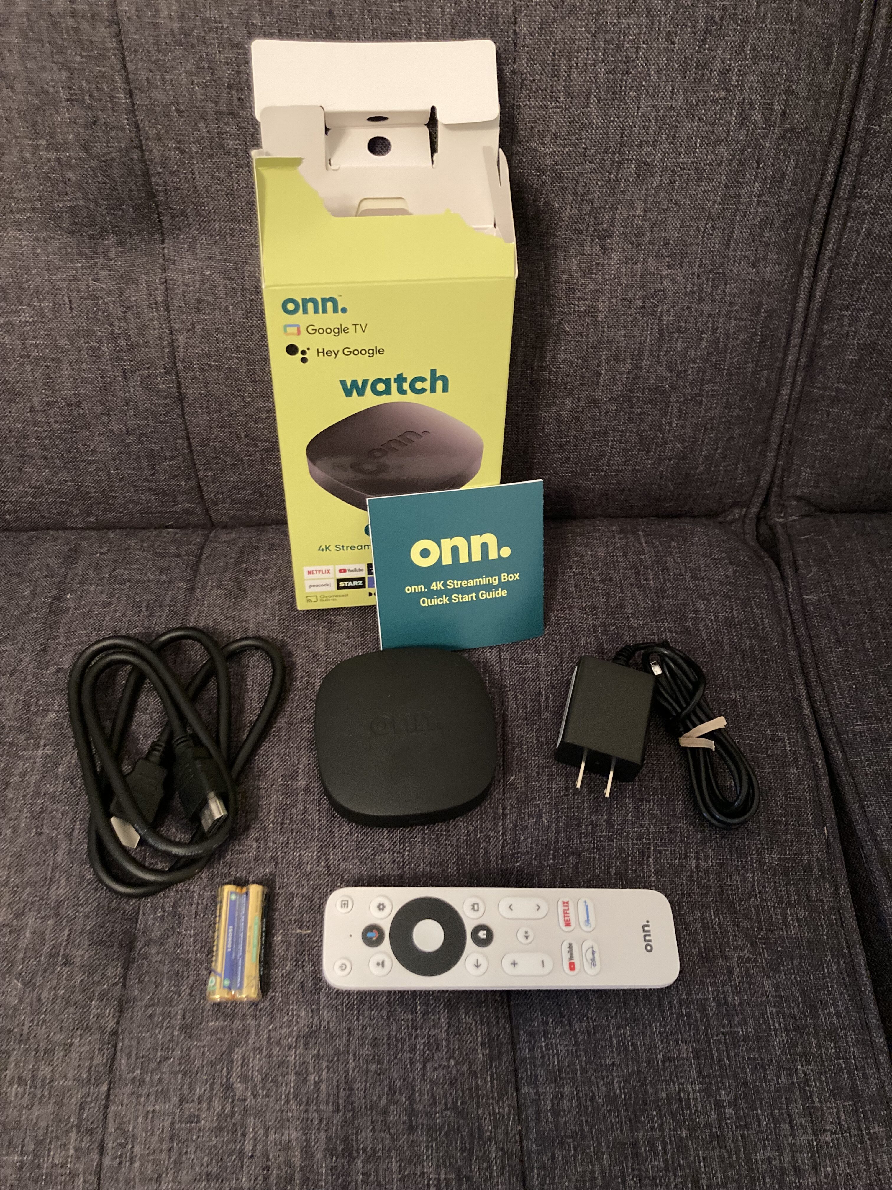 For the purpose of this review, our reviews team at Iptv Knowledge purchased a brand new Onn Google TV 4K Streaming Box
